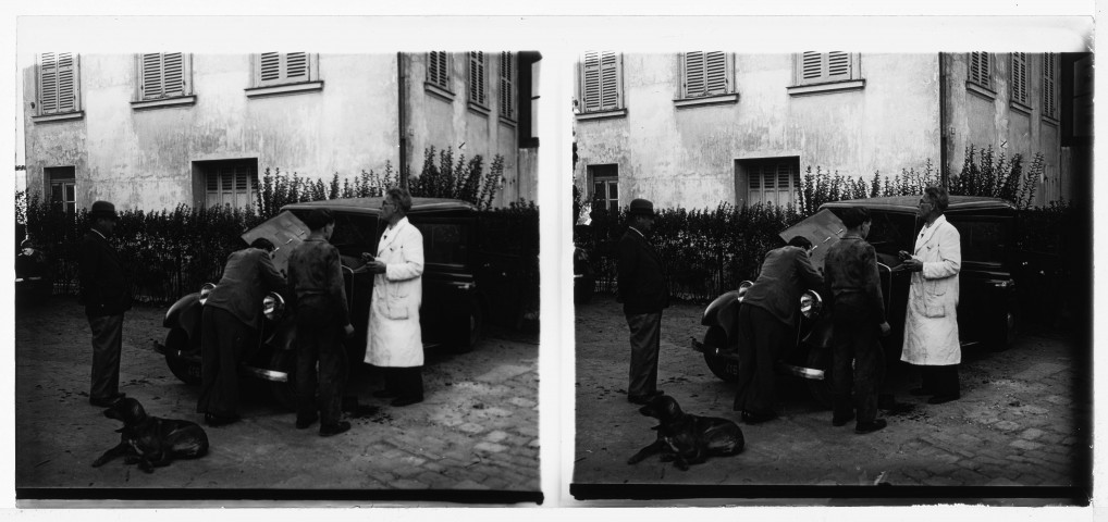 Promenade à Reuil : réparation de la voiture