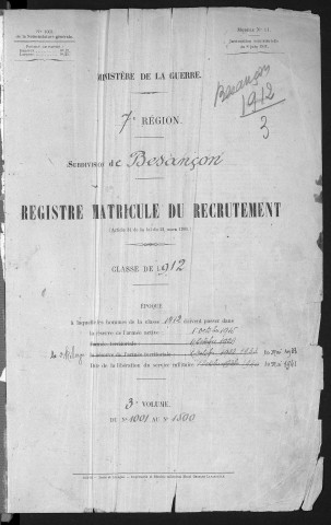 Volume 3, nos 1001 à 1500