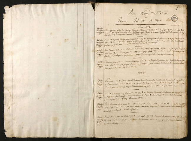 B 1722-1792 (protestants)