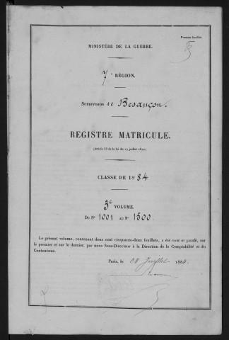 Volume 3, nos 1001 à 1500