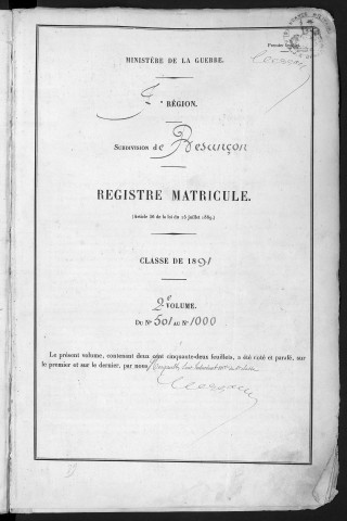 Volume 2, nos 501 à 1000